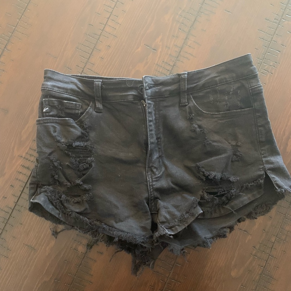 Kan Can Black denim shorts, size 29
